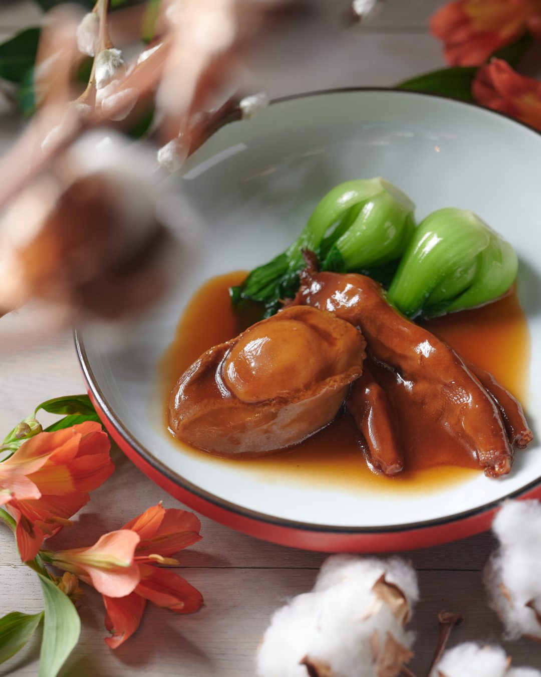 Canton Bistro_掌滿金錢_蠔皇南非鮑魚扣鵝掌_Braised S. African Abalone, Goose Web, Supreme Oyster Sauce_Jan2021 (4)
